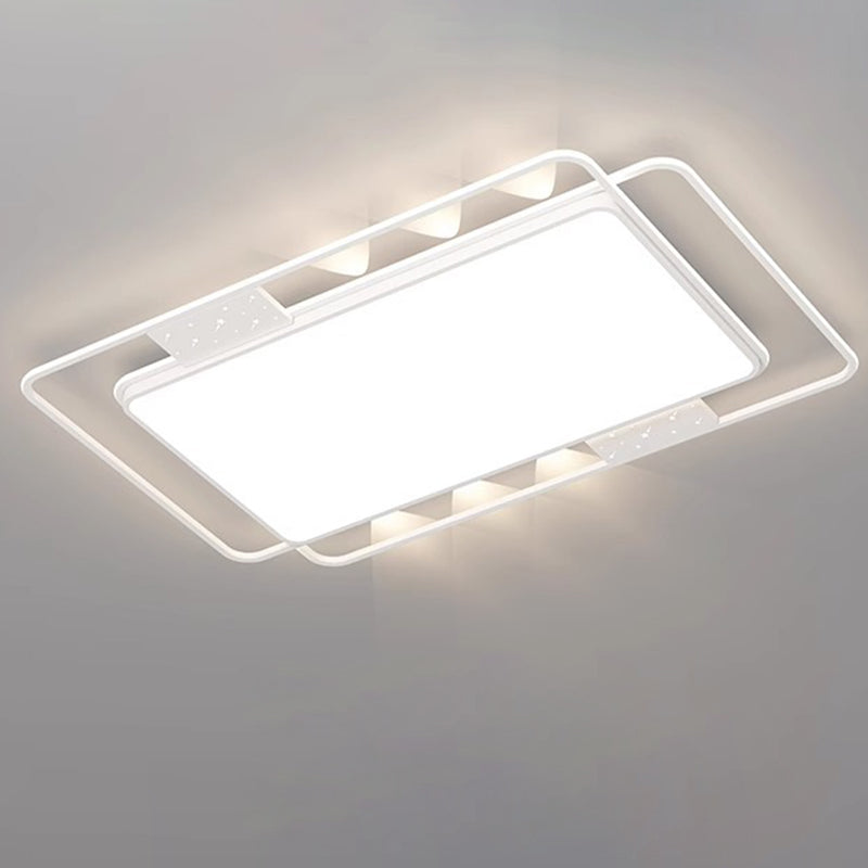 Contemporary Nordic Iron Acrylic Rectangular Square Round Star Spotlight LED Flush Mount Ceiling Light For Bedroom
