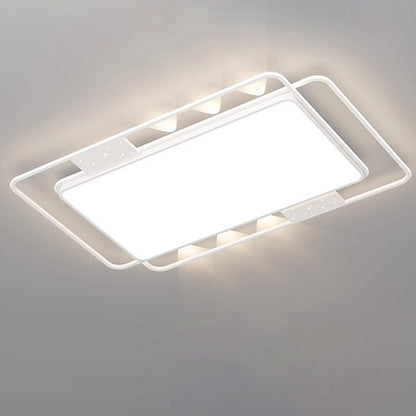 Contemporary Nordic Iron Acrylic Rectangular Square Round Star Spotlight LED Flush Mount Ceiling Light For Bedroom