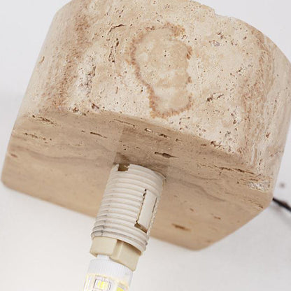 Traditional Japanese Travertine Glass Ball 1-Light Wall Sconce Lamp For Bedside