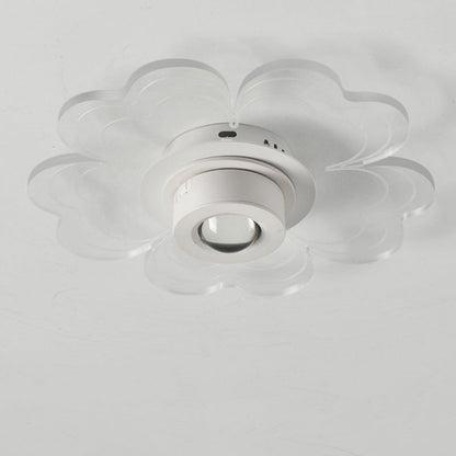 Contemporary Nordic Iron Aluminum Acrylic Flower Cloud Sunset Spotlight LED Flush Mount Ceiling Light For Hallway
