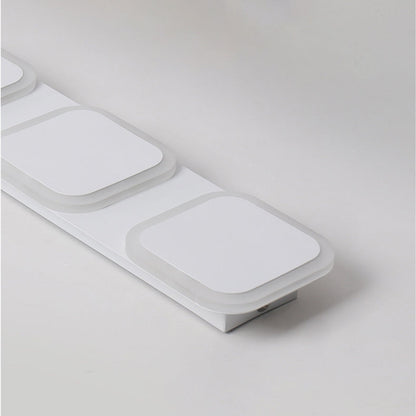 Modern Simplicity Iron Acrylic Square Round Strip LED Semi-Flush Mount Ceiling Light For Hallway