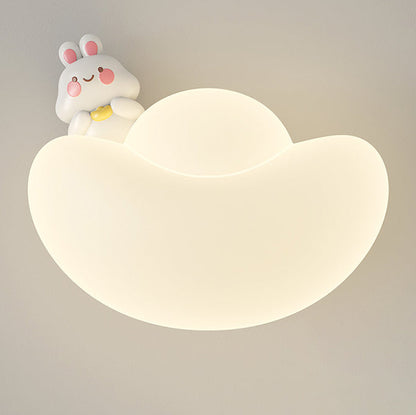 Contemporary Creative Kids Iron PE Gold Bullion Animal Wealthy God LED Wall Sconce Lamp For Bedside