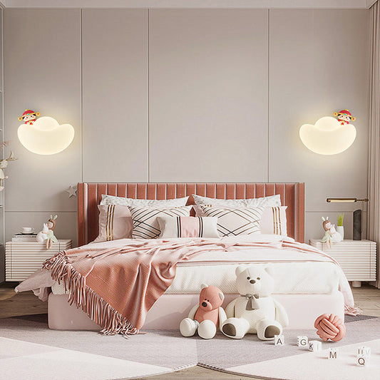 Contemporary Creative Kids Iron PE Gold Bullion Animal Wealthy God LED Wall Sconce Lamp For Bedside