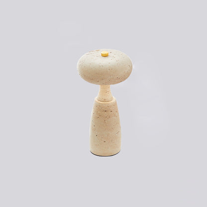 Traditional Japanese Rechargeable Marble Pattern Acrylic Column LED Table Lamp For Bedside