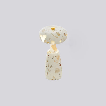 Traditional Japanese Rechargeable Marble Pattern Acrylic Column LED Table Lamp For Bedside