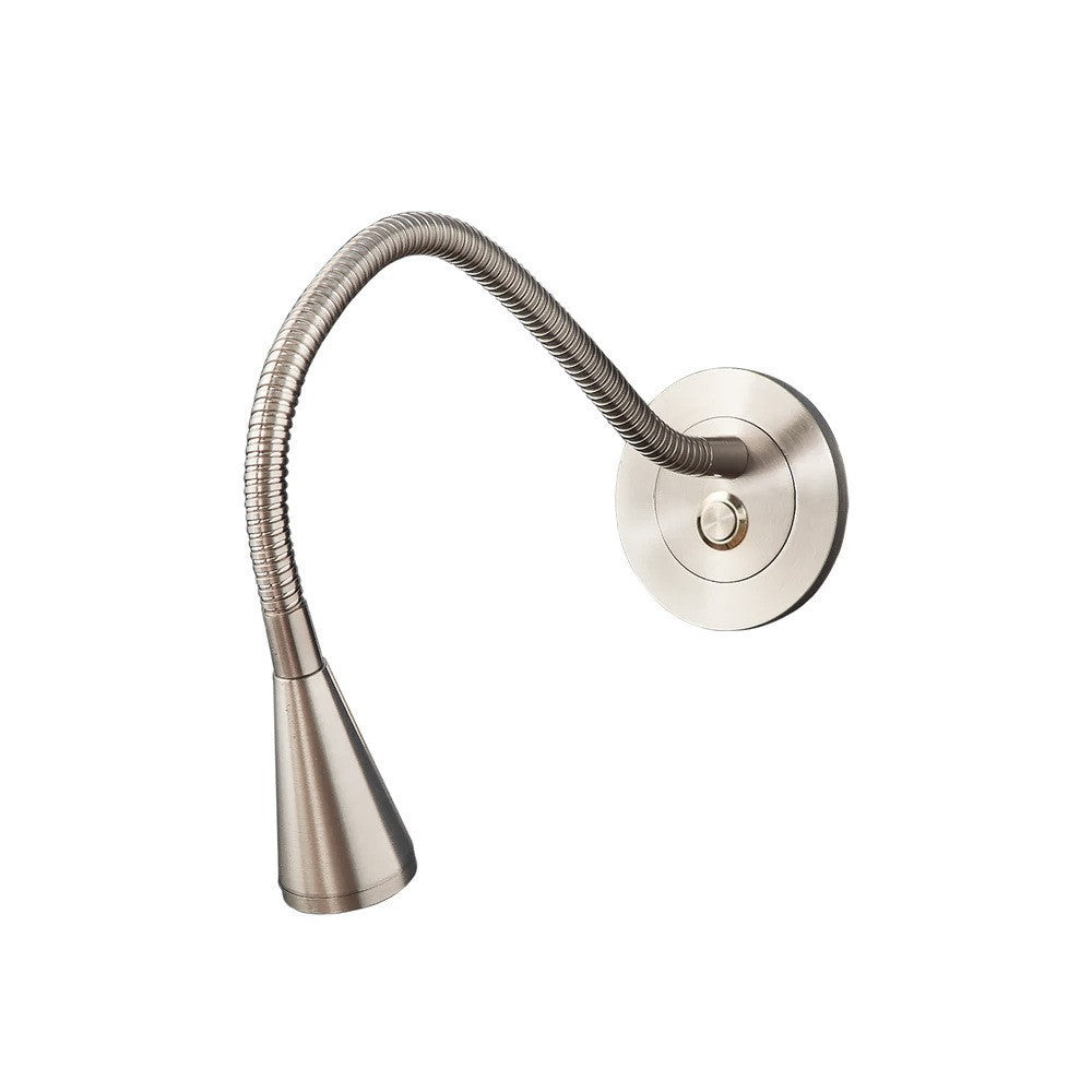 Modern Mid-century Aluminum Metal Hose Adjustable Reading LED Wall Sconce Lamp For Bedside