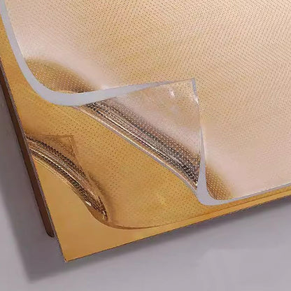 Contemporary Creative Stainless Steel Acrylic Rectangular Book-like Folded LED Wall Sconce Lamp For Hallway
