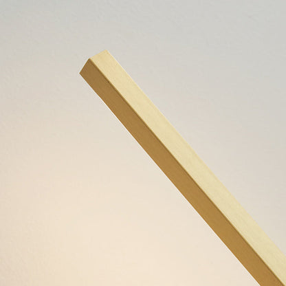 Modern Mid-century All Copper Line Crooked Hook Geometric LED Wall Sconce Lamp For Bedside