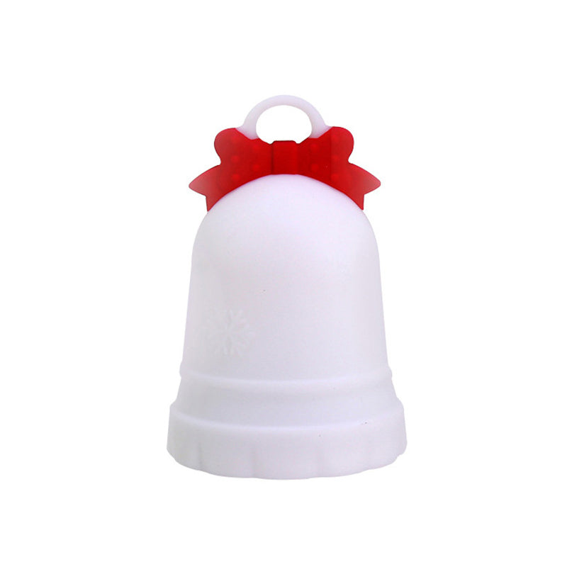 Contemporary Creative Rechargeable Battery ABS Silica Bell Snow Decoration LED Table Lamp Night Light For Bedside