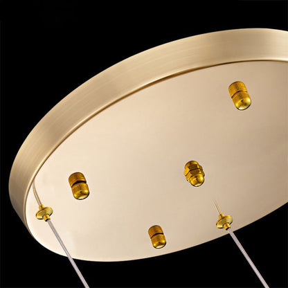 Modern Luxury Hardware Crystal Ball Hydrangea Liftable 1/2/3/5 Light Pendant Light For Bedside