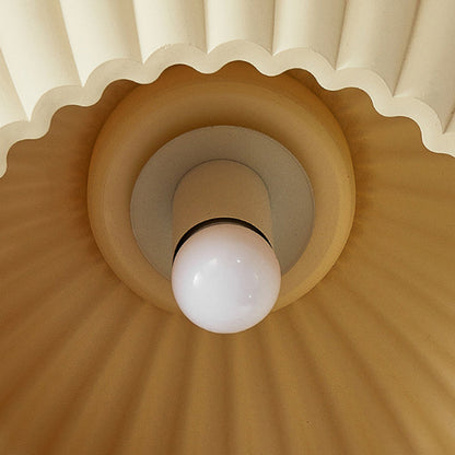 Traditional French Resin Bowl Striped 1-Light Flush Mount Ceiling Light For Hallway