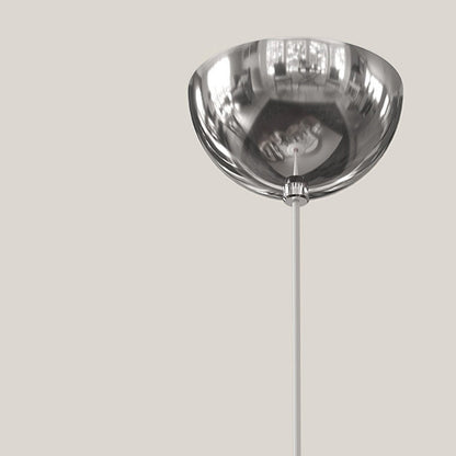 Traditional French Hardware Glass Floral Ball 1-Light Pendant Light For Bedside