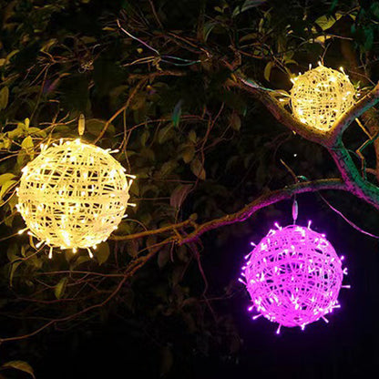 Modern Art Deco Waterproof PVC Hanging Ball Decoration LED Outdoor Pendant Light Outdoor Light For Garden