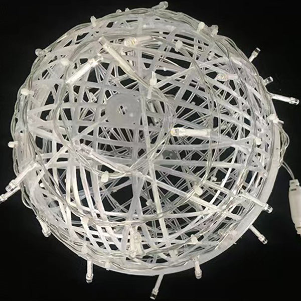 Modern Art Deco Waterproof PVC Hanging Ball Decoration LED Outdoor Pendant Light Outdoor Light For Garden