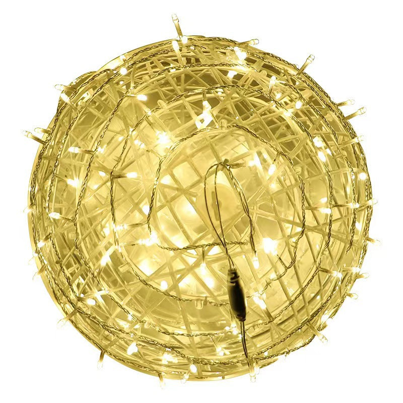 Modern Art Deco Waterproof PVC Hanging Ball Decoration LED Outdoor Pendant Light Outdoor Light For Garden