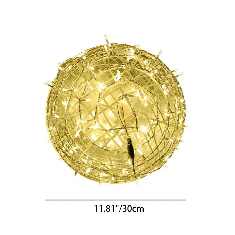Modern Art Deco Waterproof PVC Hanging Ball Decoration LED Outdoor Pendant Light Outdoor Light For Garden