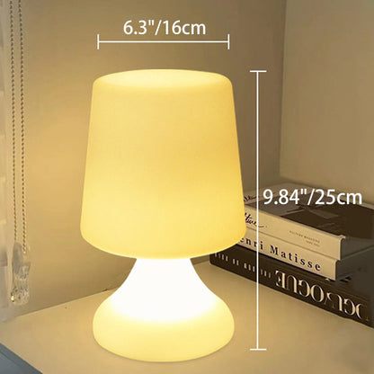 Contemporary Creative Rechargeable PE Wine Cup LED Table Lamp Night Light For Dining Room
