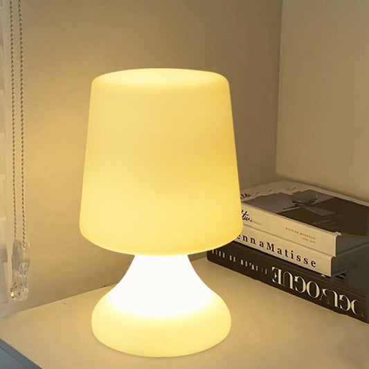 Contemporary Creative Rechargeable PE Wine Cup LED Table Lamp Night Light For Dining Room