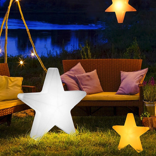 Contemporary Creative Solar Waterproof PE Pentagram LED Decoration Outdoor Light Night Light For Garden
