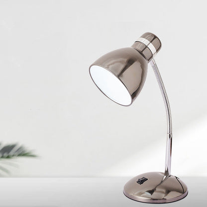 Modern Transitional Iron Conic Round Adjustable 1-Light Desk Lamp For Study