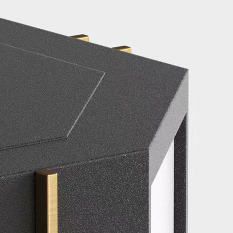 Traditional Chinese Solar Waterproof Stainless Steel PC Cylinder Octagon LED Outdoor Light Landscape Lighting For Garden