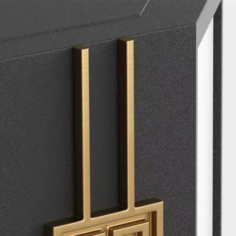 Traditional Chinese Solar Waterproof Stainless Steel PC Cylinder Octagon LED Outdoor Light Landscape Lighting For Garden