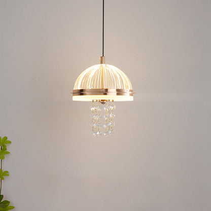 Modern Luxury Iron Acrylic Jellyfish Dome Liftable LED Chandeliers For Bedside
