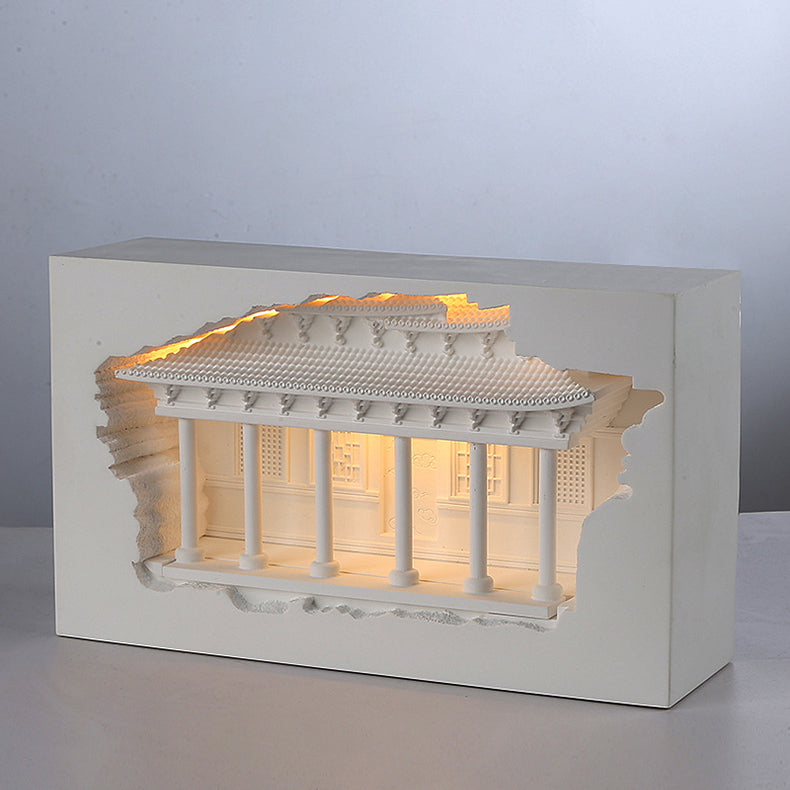 Traditional Chinese Plaster Embossed Palace Human Sensor Recessed LED Wall Sconce Lamp For Hallway