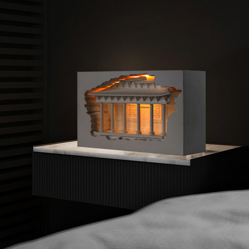 Traditional Chinese Plaster Embossed Palace Human Sensor Recessed LED Wall Sconce Lamp For Hallway