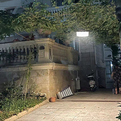 Modern Simplicity Solar Waterproof ABS PC Round High Power LED Hanging Outdoor Light For Outdoor Patio