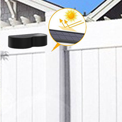 Modern Simplicity Solar Waterproof ABS PS Telescope Round LED Wall Sconce Lamp For Outdoor Patio