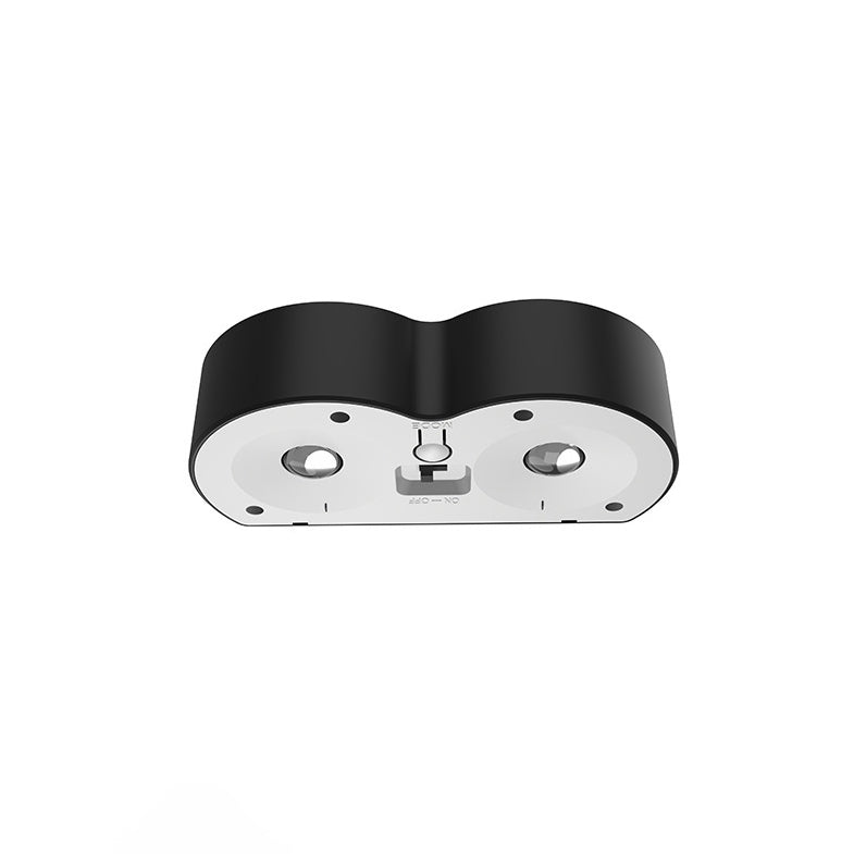 Modern Simplicity Solar Waterproof ABS PS Telescope Round LED Wall Sconce Lamp For Outdoor Patio