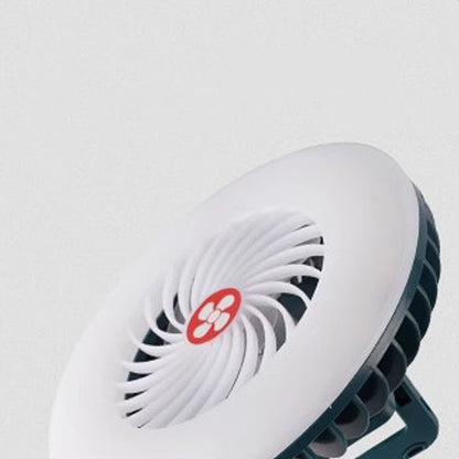 Modern Simplicity Rechargeable Waterproof ABS Round Magnetic Camping Hanging LED Outdoor Fan Light For Outdoor Patio