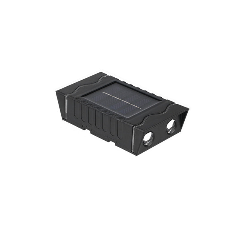 Modern Simplicity Solar Waterproof ABS PS Rectangular LED Wall Sconce Lamp For Outdoor Patio