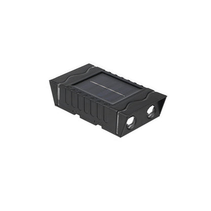 Modern Simplicity Solar Waterproof ABS PS Rectangular LED Wall Sconce Lamp For Outdoor Patio