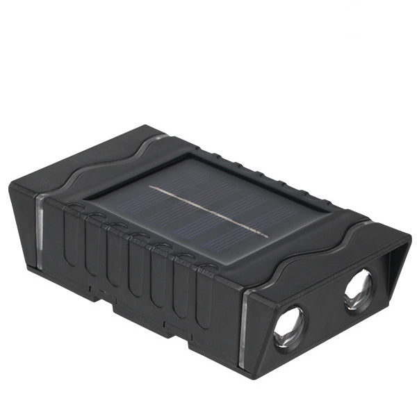 Modern Simplicity Solar Waterproof ABS PS Rectangular LED Wall Sconce Lamp For Outdoor Patio