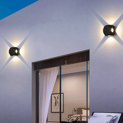 Modern Simplicity Waterproof Aluminum Dice Cube LED Wall Sconce Lamp For Outdoor Patio