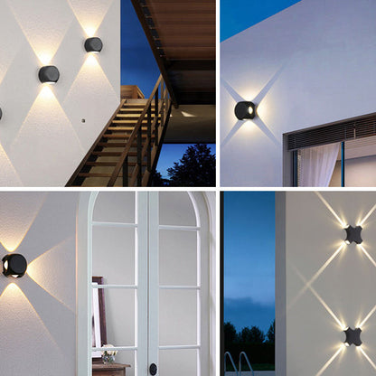Modern Simplicity Waterproof Aluminum Dice Cube LED Wall Sconce Lamp For Outdoor Patio