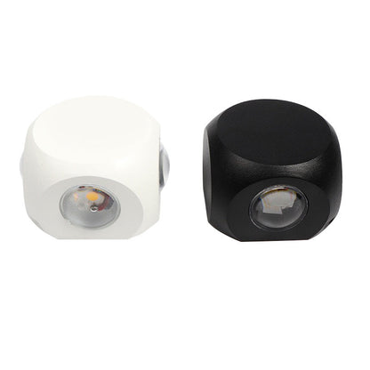 Modern Simplicity Waterproof Aluminum Dice Cube LED Wall Sconce Lamp For Outdoor Patio