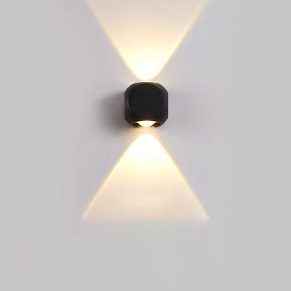 Modern Simplicity Waterproof Aluminum Dice Cube LED Wall Sconce Lamp For Outdoor Patio