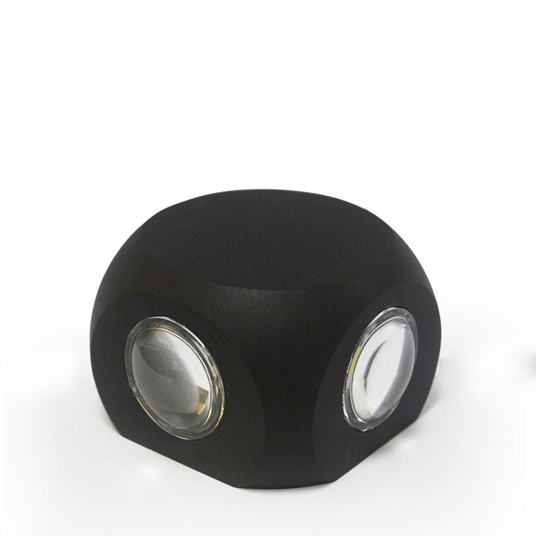 Modern Simplicity Waterproof Aluminum Dice Cube LED Wall Sconce Lamp For Outdoor Patio