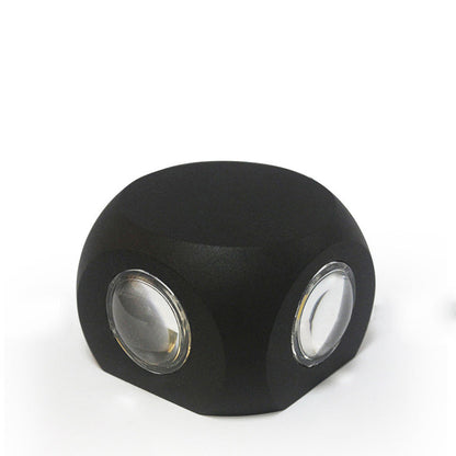 Modern Simplicity Waterproof Aluminum Dice Cube LED Wall Sconce Lamp For Outdoor Patio
