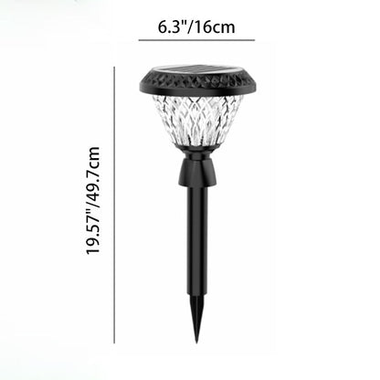 Modern Simplicity Solar Waterproof Plastic PC Round Square LED Outdoor Pillar Light Landscape Lighting For Garden