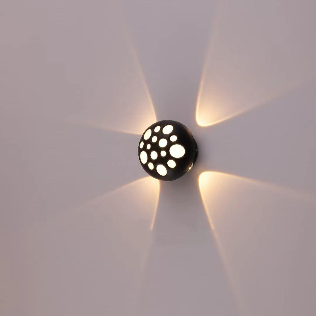 Contemporary Creative Waterproof Aluminum Round Bubble LED Wall Sconce Lamp For Outdoor Patio