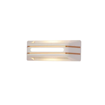Modern Simplicity Waterproof Aluminum Rectangular Stripe LED Wall Sconce Lamp For Outdoor Patio
