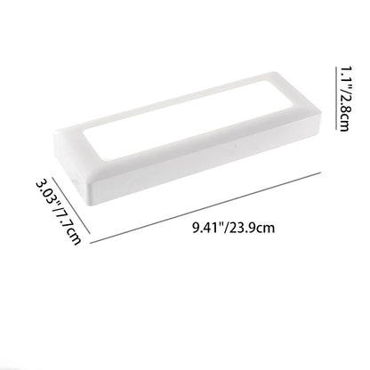 Modern Minimalist Waterproof PC PS Rectangular Recessed LED Wall Sconce Lamp For Outdoor Patio