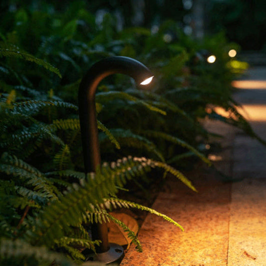 Contemporary Industrial Waterproof Aluminum Reinforced Glass Bent Tube LED Outdoor Light Landscape Lighting For Garden