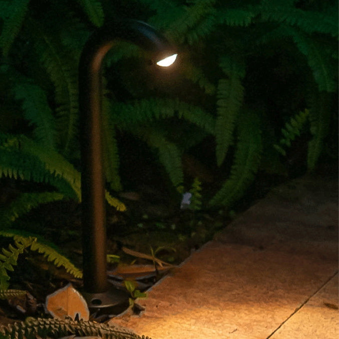 Contemporary Industrial Waterproof Aluminum Reinforced Glass Bent Tube LED Outdoor Light Landscape Lighting For Garden
