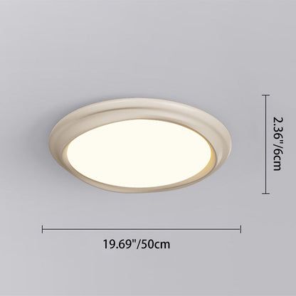 Contemporary Nordic Iron Resin Acrylic Cloud Round Square LED Flush Mount Ceiling Light For Living Room
