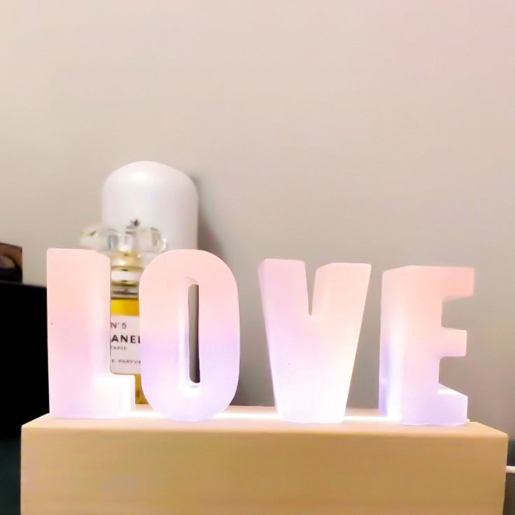 Contemporary Creative Rechargeable Solid Wood Round Rectangular Elliptical LED Table Lamp Night Light For Bedroom